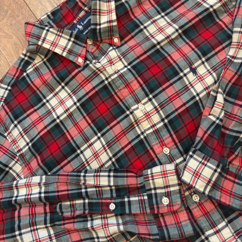 Ralph Lauren Red Plaid Button-Down Shirt